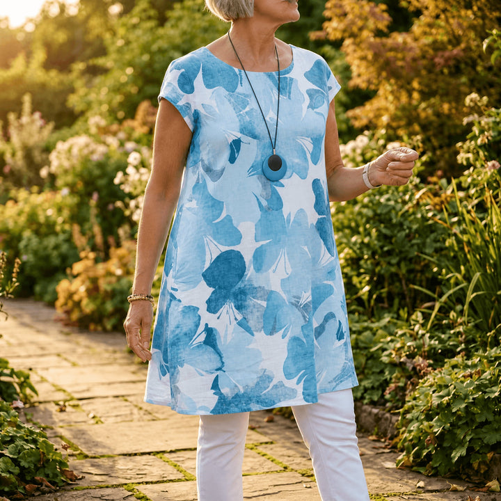 Watercolor Floral Summer Dress