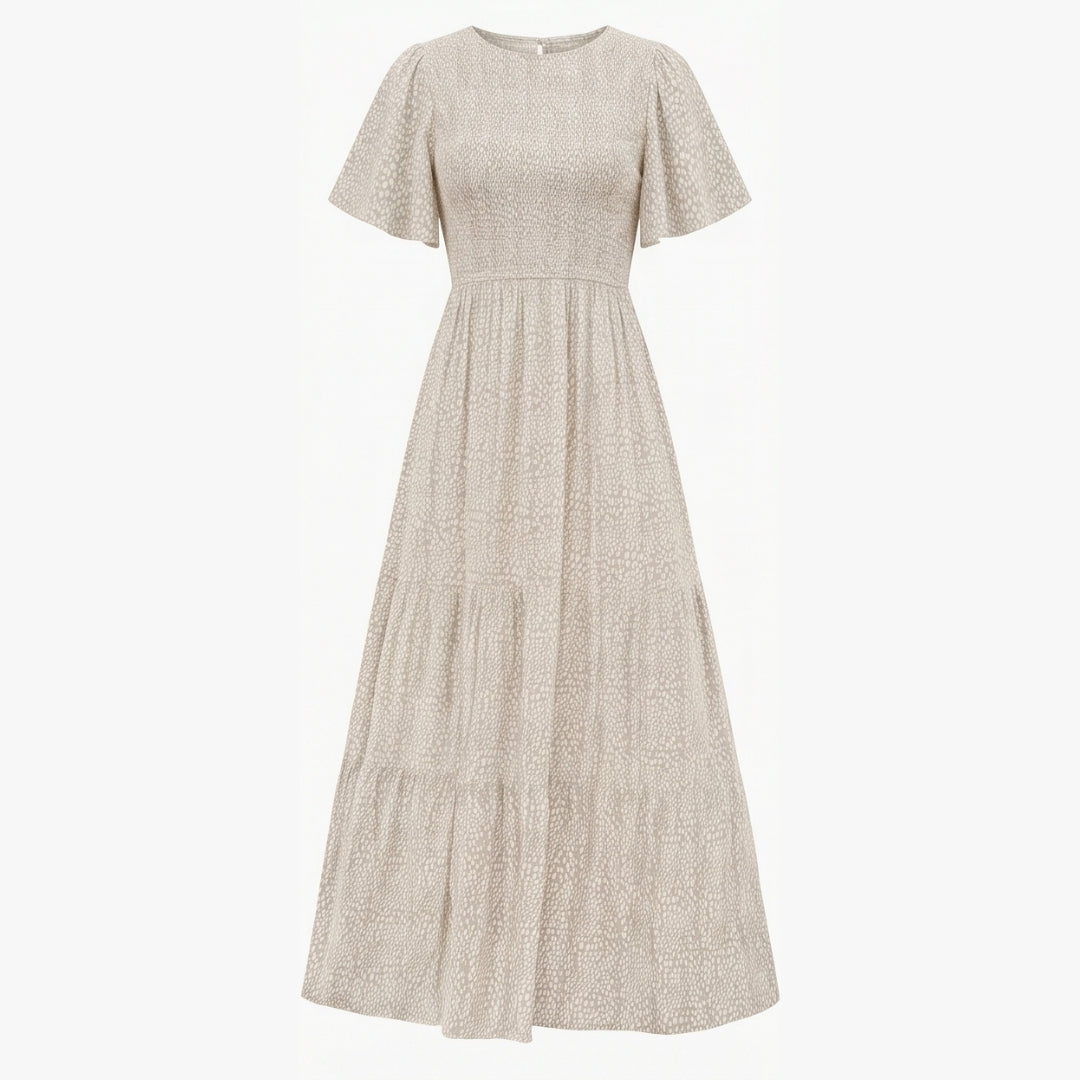 Smocked Floral Maxi Dress for Spring