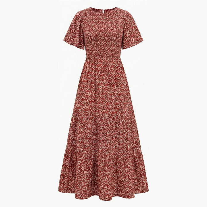 Smocked Floral Maxi Dress for Spring