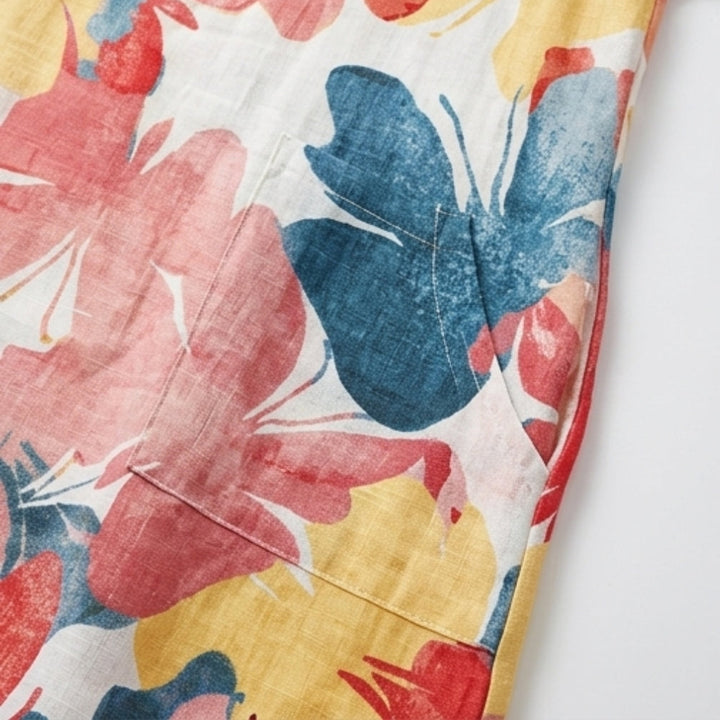 Watercolor Floral Summer Dress