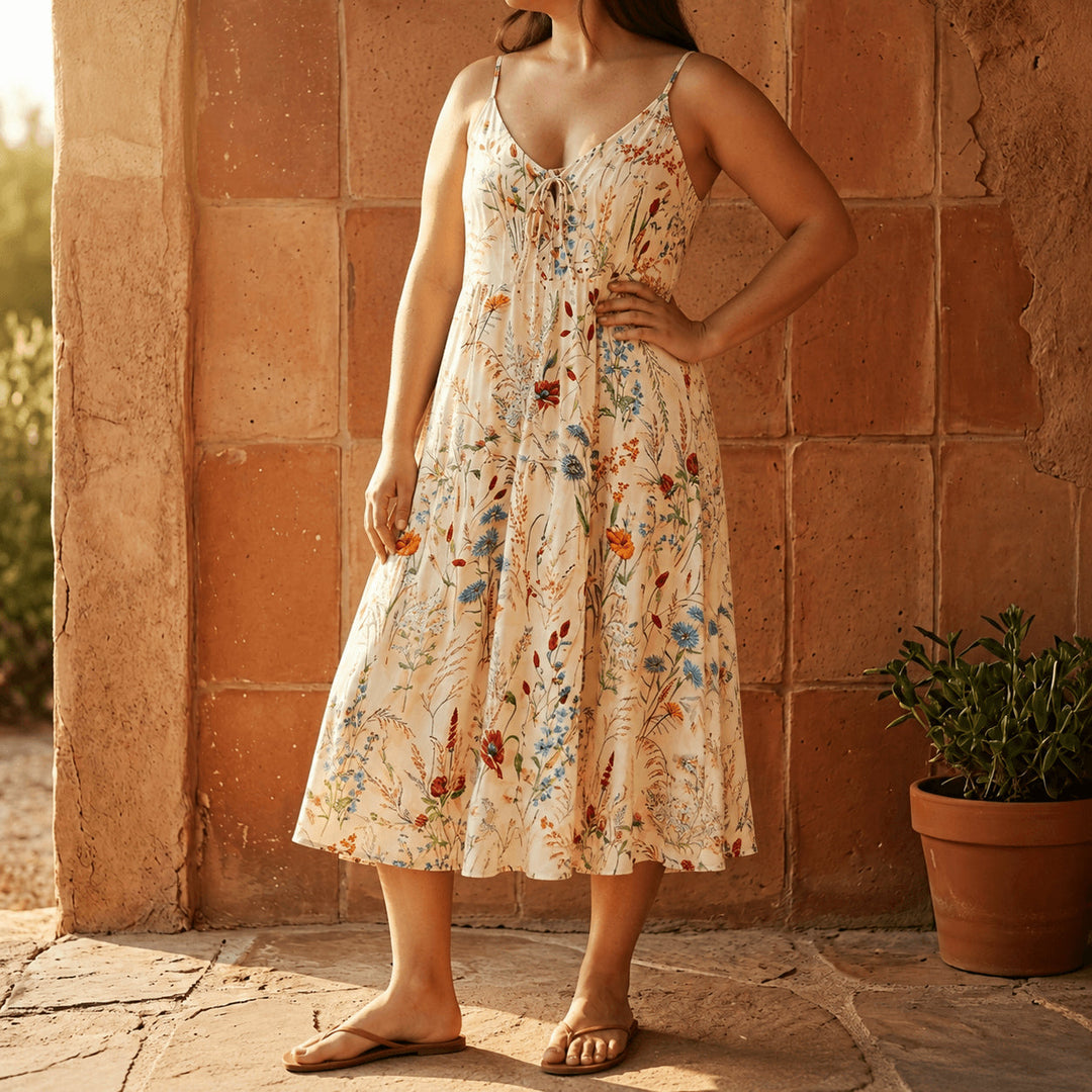 Wildflower A Line Midi Sundress