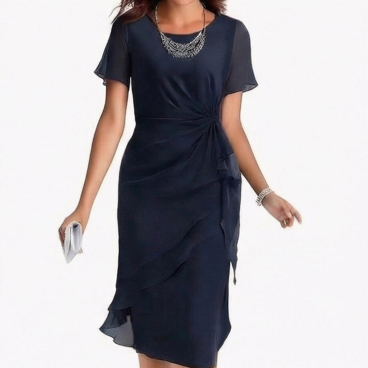 Gathered Twist Waist Dress