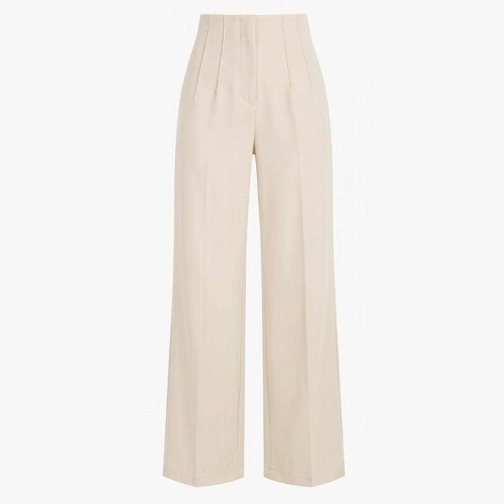 Tailored Pleated Trousers for Elongated Legs