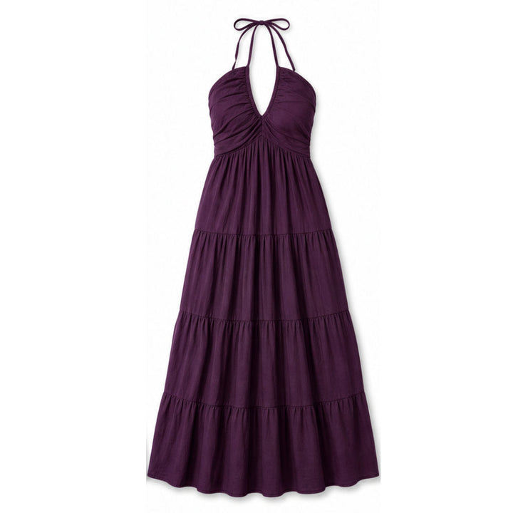 FLOWY HALTER MAXI DRESS FOR EFFORTLESS STYLE