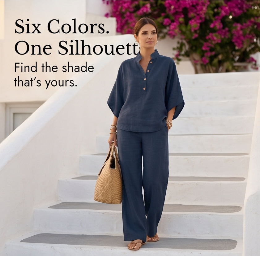 Breezy Linen Two-Piece Set for Warm Days