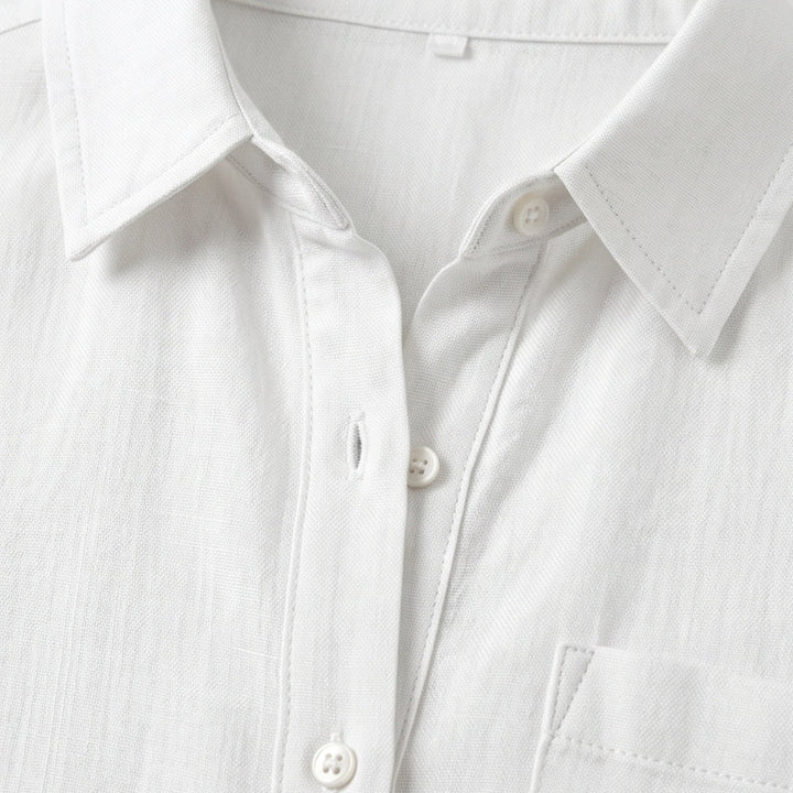 Breathable Cotton Button Up Shirt