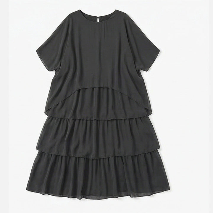 Flowing Tiered Chiffon Maxi Dress