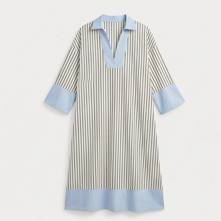 Lightweight Striped Midi Dress