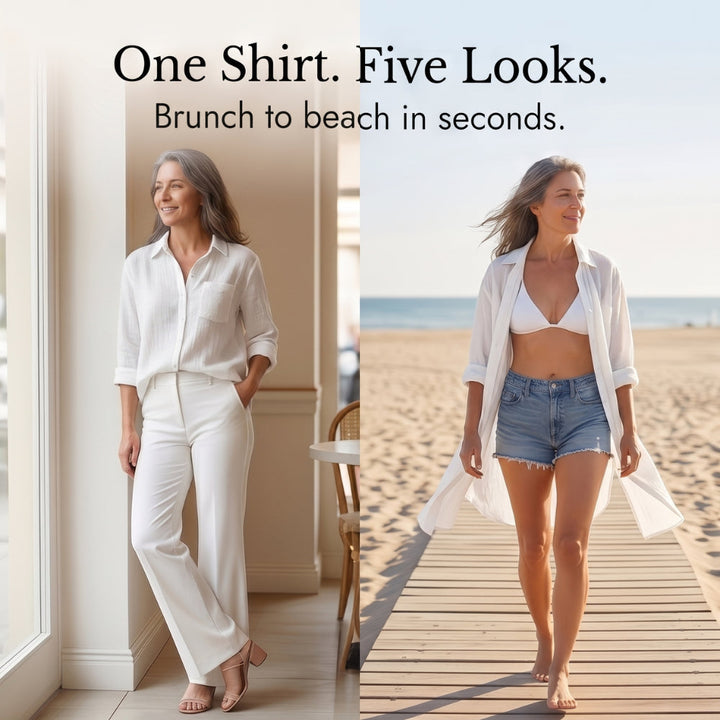Breathable Cotton Button Up Shirt