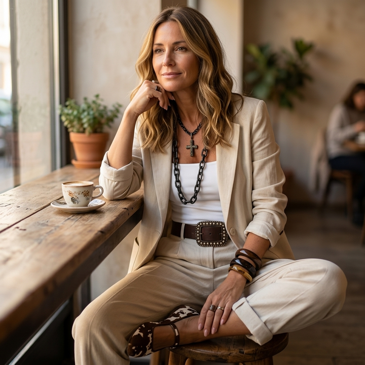 Relaxed Blazer and Trouser Set