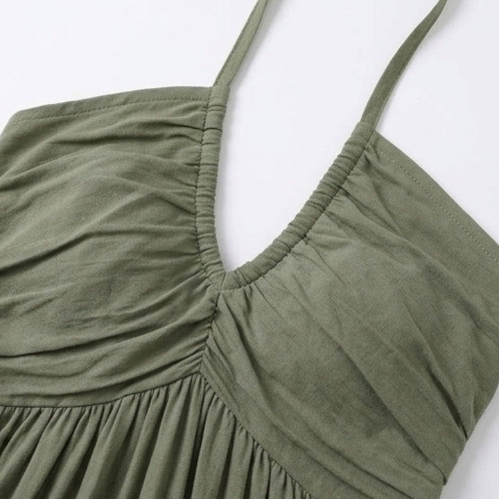 FLOWY HALTER MAXI DRESS FOR EFFORTLESS STYLE