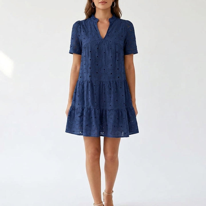 Cotton Eyelet Summer Dress