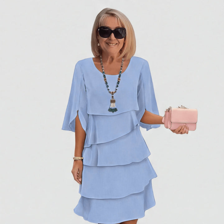 Elegant Layered Ruffle Dress