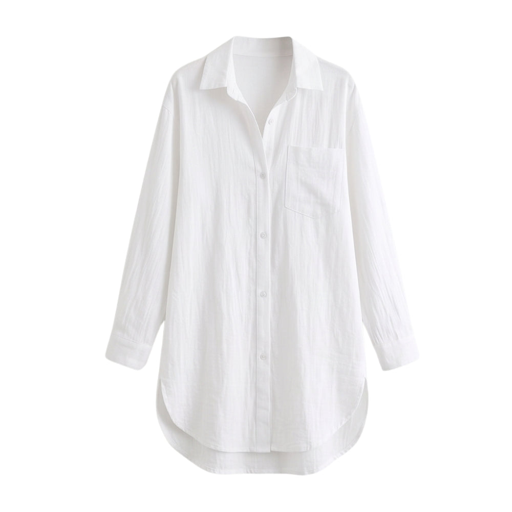 Breathable Cotton Button Up Shirt