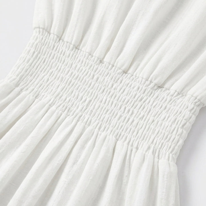 Flowing V Neck Summer Maxi Dress