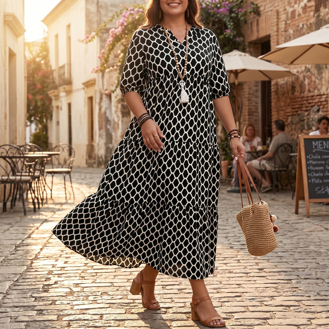 Boho Maxi Dress with Pockets