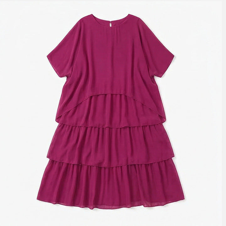 Flowing Tiered Chiffon Maxi Dress