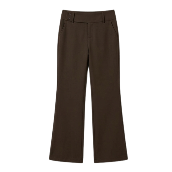 Elongating Wide-Leg Flare Pants — View 16 | Clova