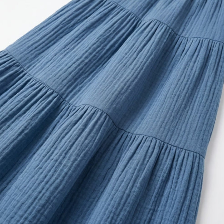 Solavie Tiered Maxi Skirt &amp; Cami Matching Set — View 14 | Clova