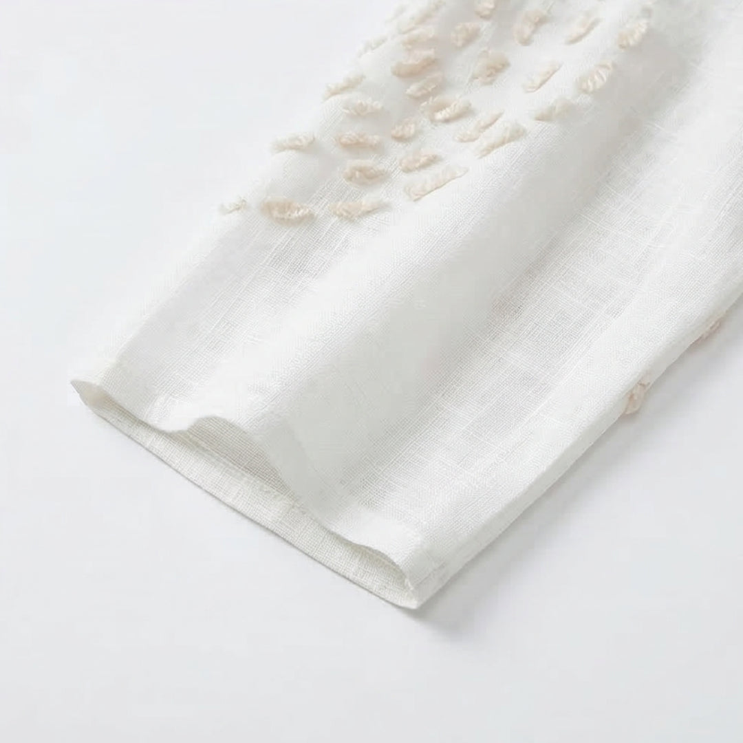 Embossed Texture Midi Dress