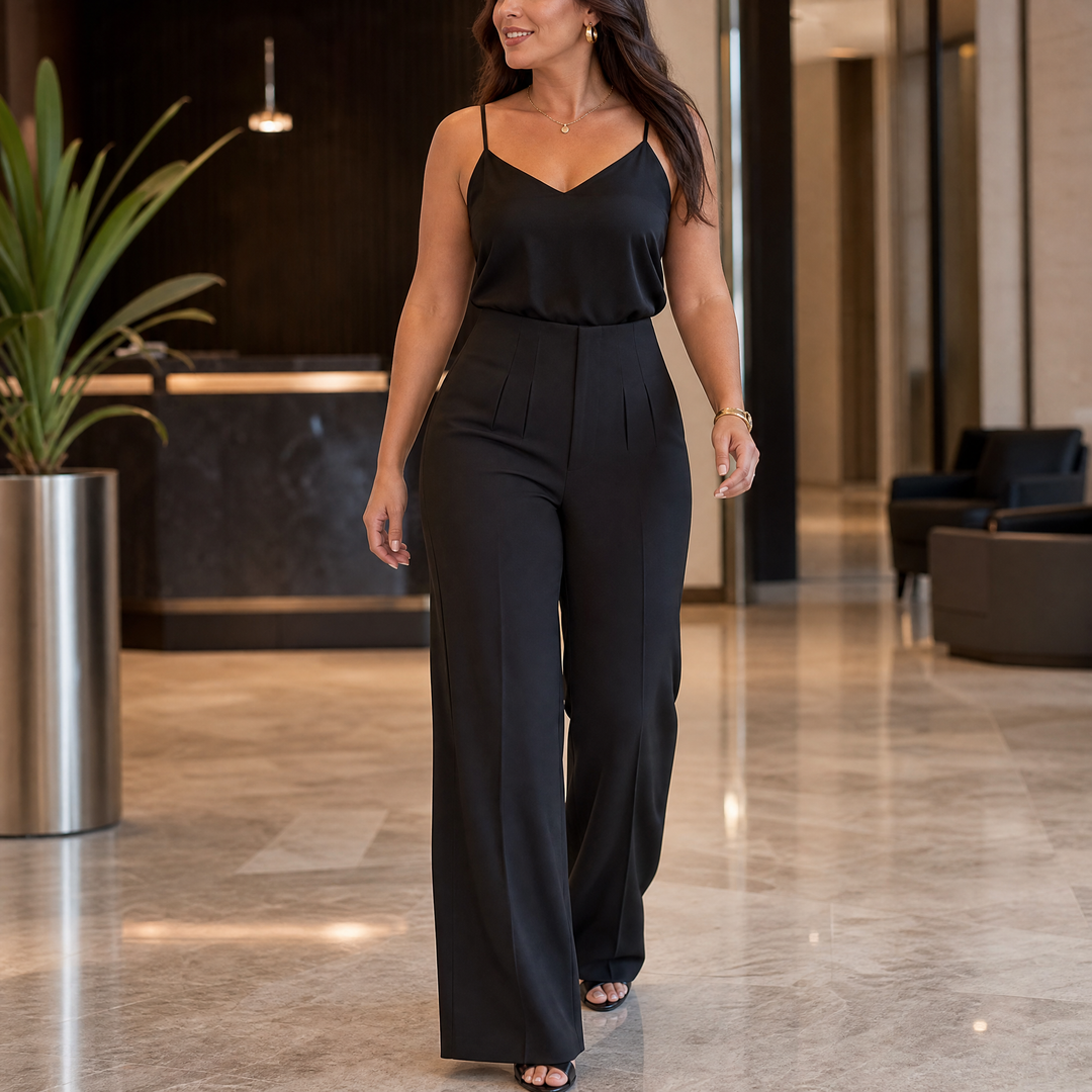Tailored Pleated Trousers for Elongated Legs