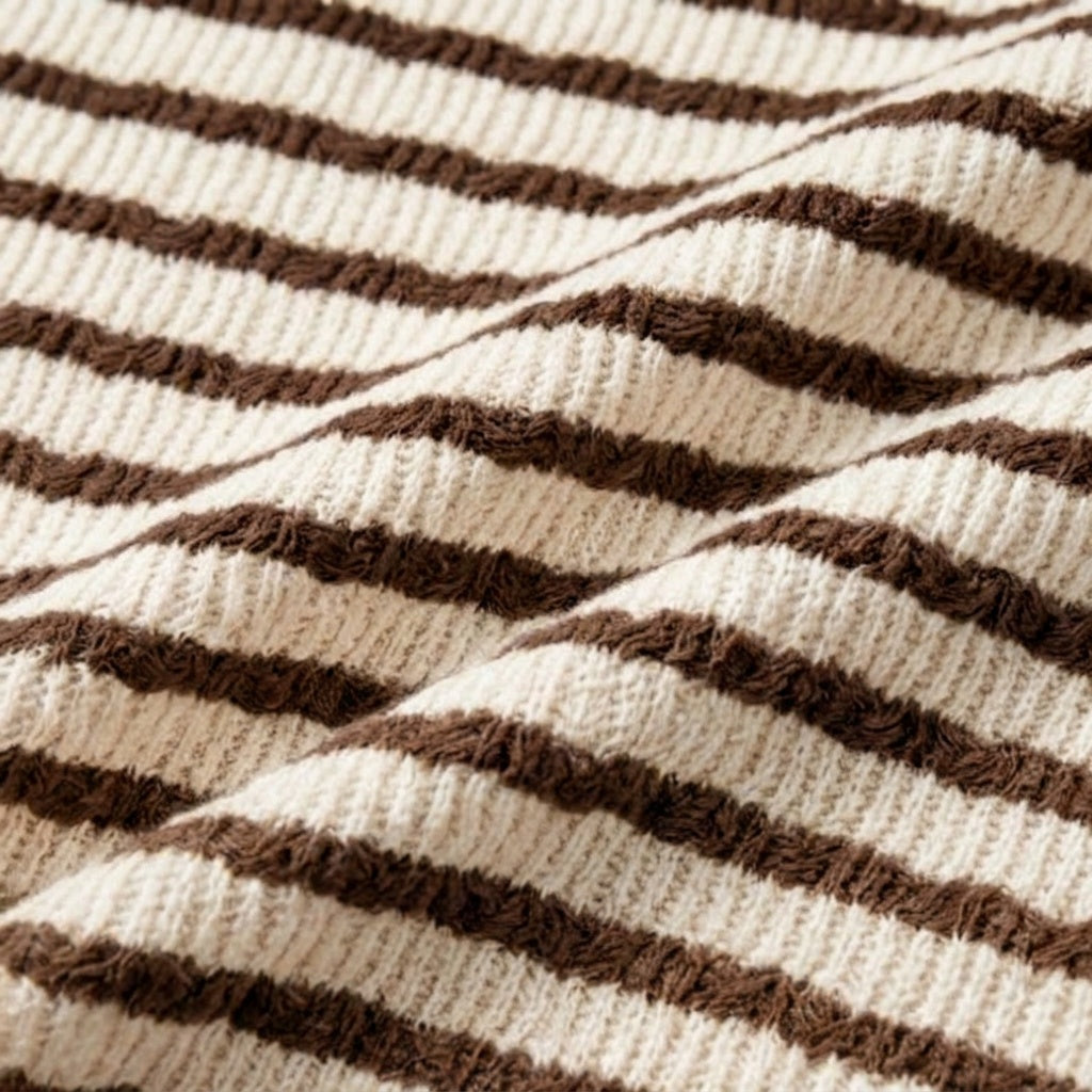 Textured Stripe Relaxed Tee