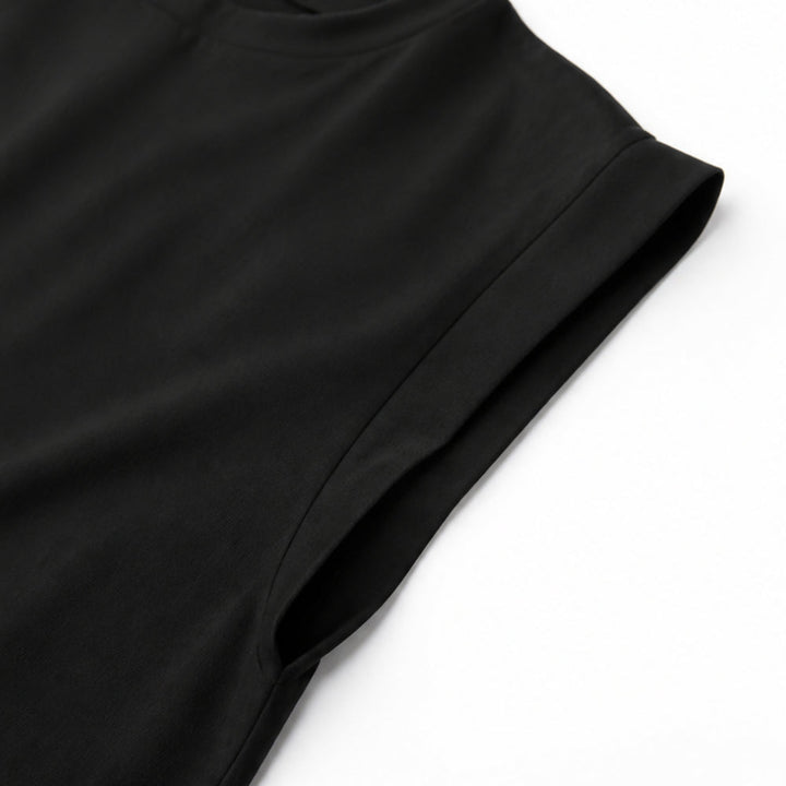 Wrinkle-Free Split-Hem Maxi Dress with Pockets