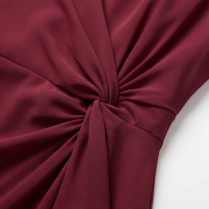 Gathered Twist Waist Dress