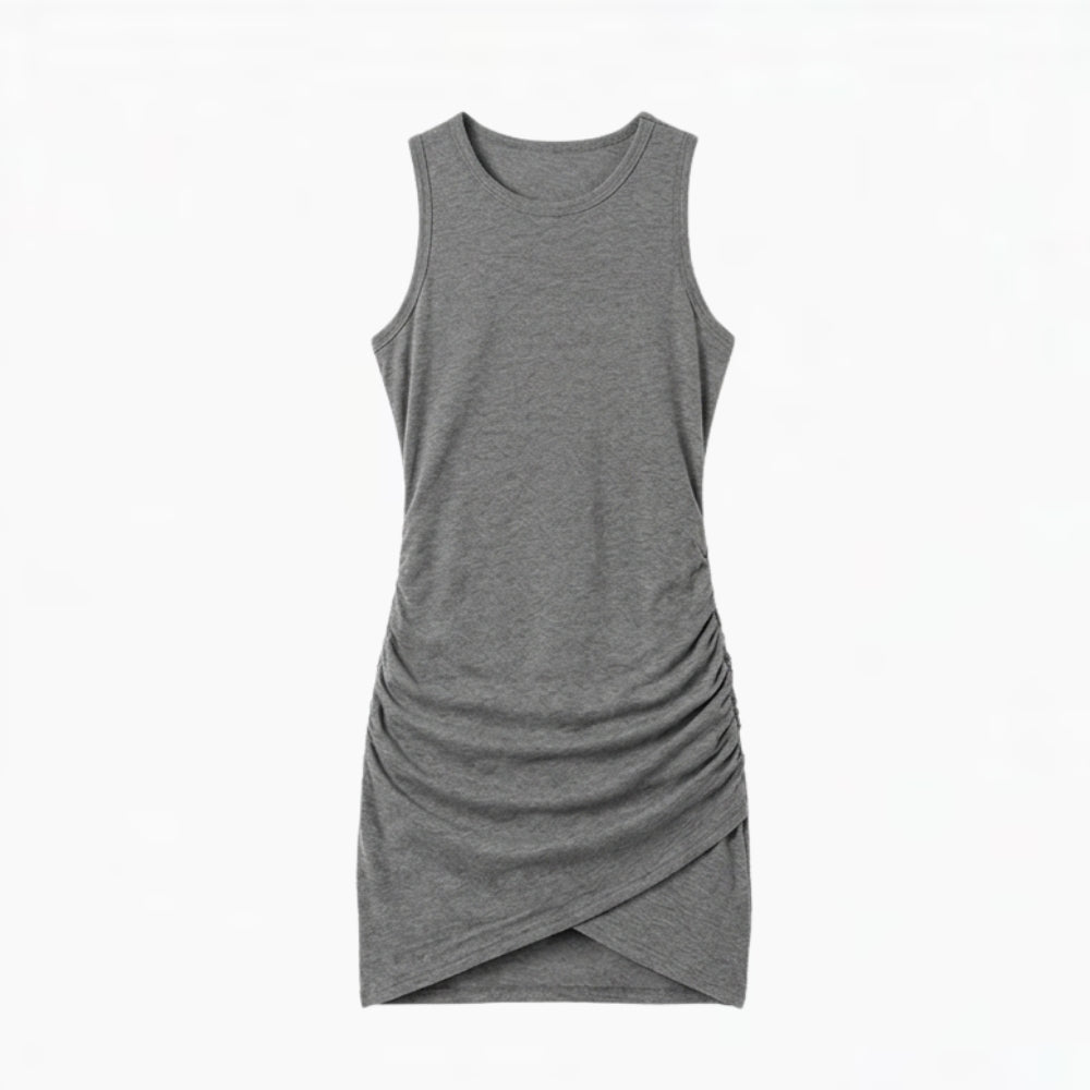 Ruched Sleeveless Bodycon Dress