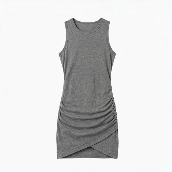 Ruched Sleeveless Bodycon Dress