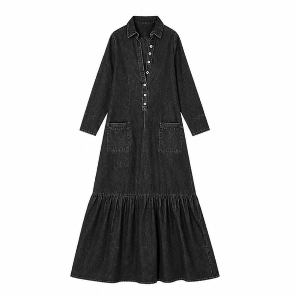 Soft-Touch Maxi Dress with Tiered Ruffle Hem