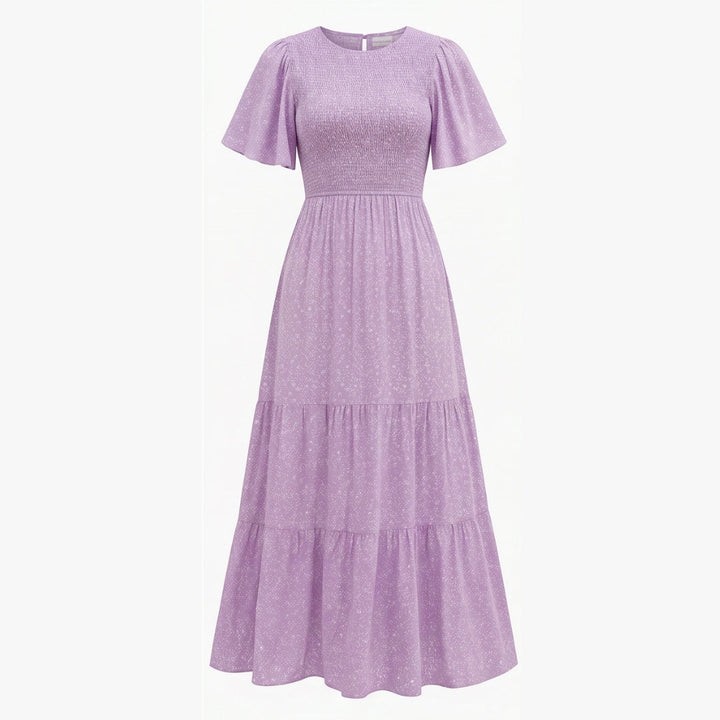 Smocked Floral Maxi Dress for Spring