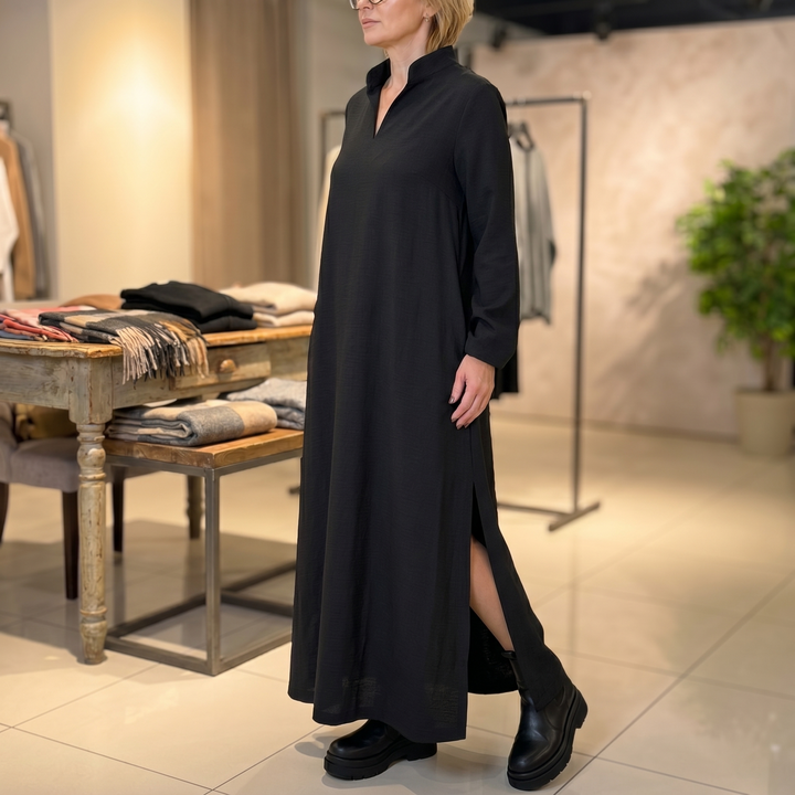 Loose Maxi Dress with Side Slits | Clova Women&