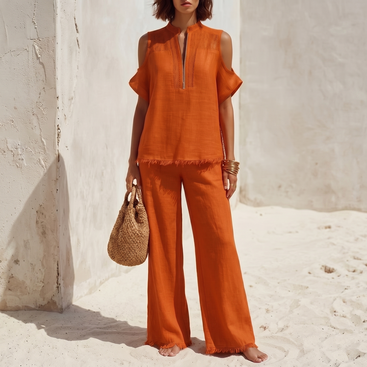 Crochet Linen Vacation Set | Clova Women&