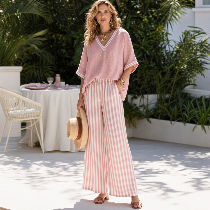 Airy Linen Two-Piece Set | Clova Women&