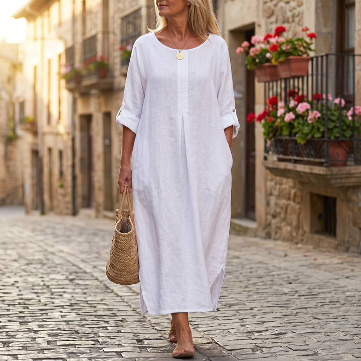 Flowy Linen-Style Maxi for Everyday Elegance | Clova Women&