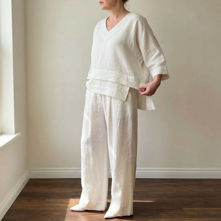 Asymmetric Two-Piece Set | Clova Women&