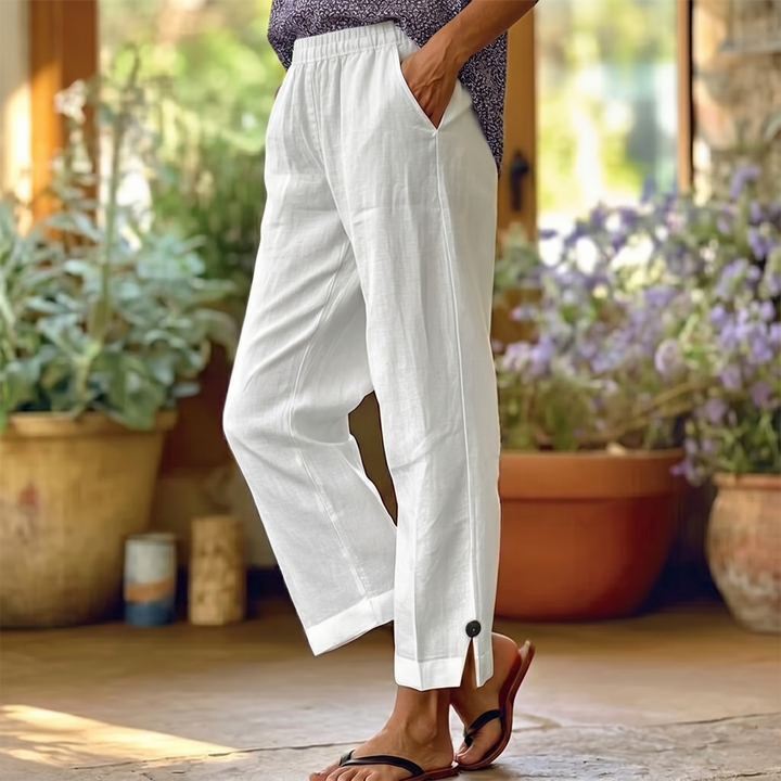 Soft-Stretch Cropped Pants | Clova Women&